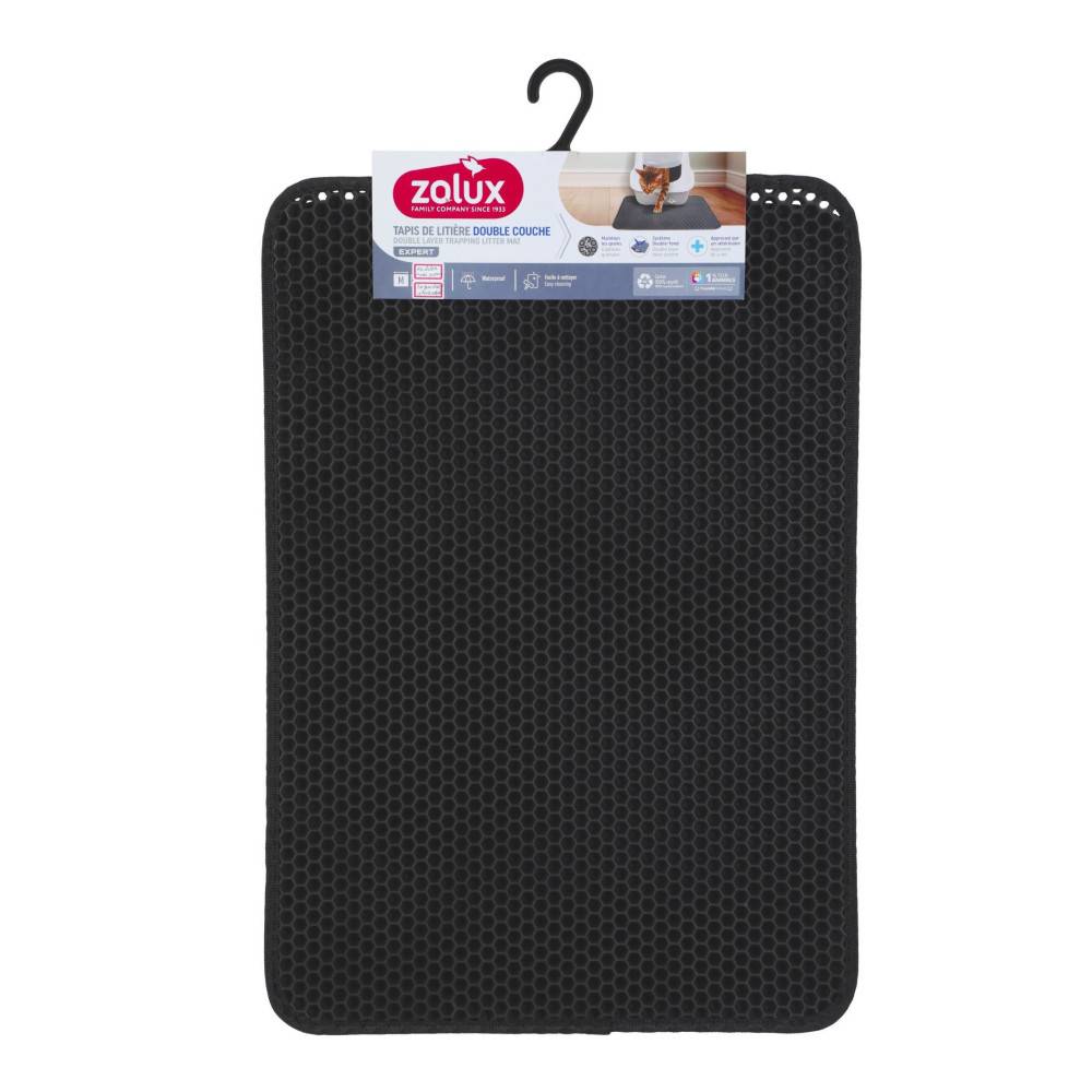 Zolux - Tapis d'hygiène double fond 45 x 65 cm pour maison de toilette chat - Image 1