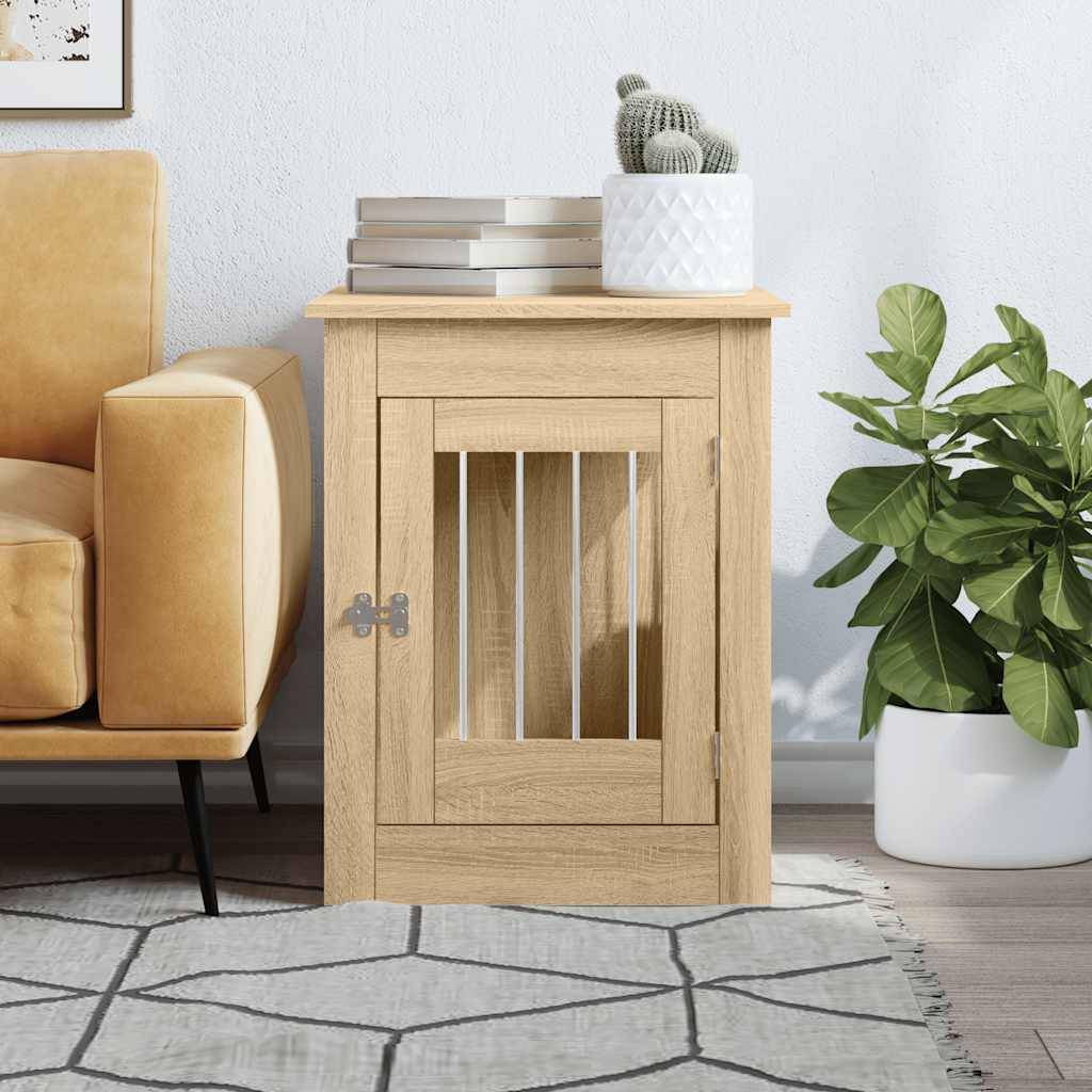 Niche plastique bois et acier marron 55 x 80 x 68 cm - Prolenta premium p355.1 - Image 3