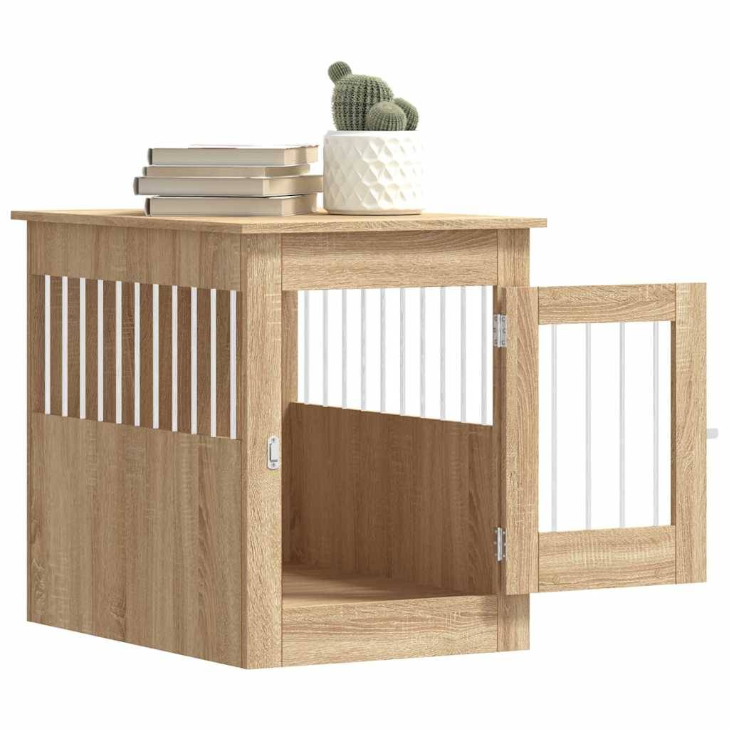 Niche plastique bois et acier marron  55 x 80 x 68 cm  - Prolenta premium p355.1 - Image 5