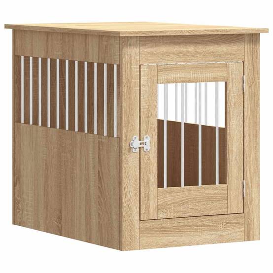 Niche plastique bois et acier marron 55 x 80 x 68 cm - Prolenta premium p355.1 - Image 1