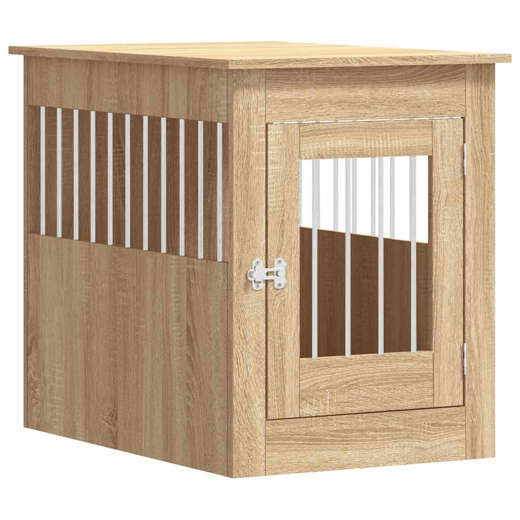 Niche plastique bois et acier marron  55 x 80 x 68 cm  - Prolenta premium p355.1 - Image 1