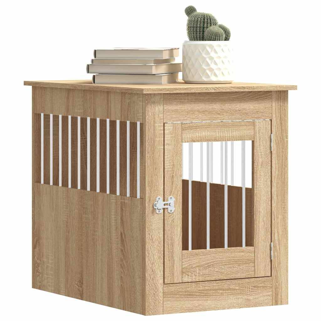 Niche plastique bois et acier marron  55 x 80 x 68 cm  - Prolenta premium p355.1 - Image 4