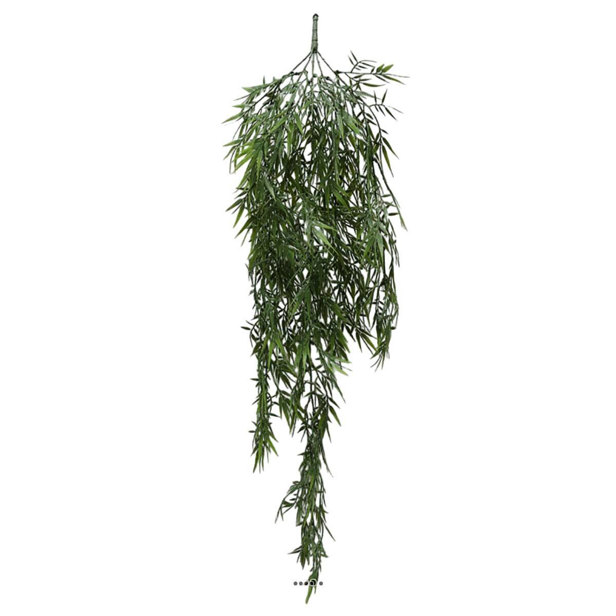 Chute de saule artificiel L 102 cm en plastique vert - Image 1