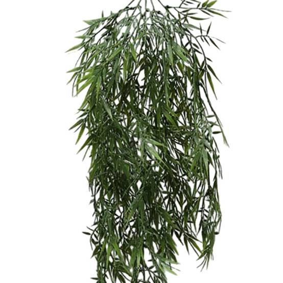 Chute de saule artificiel L 102 cm en plastique vert - Image 3