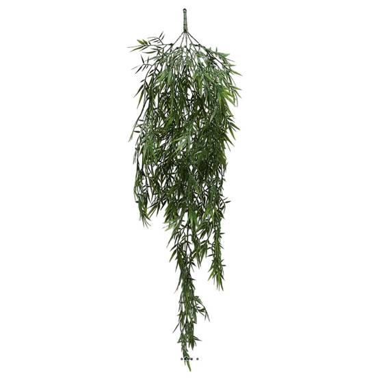Chute de saule artificiel L 102 cm en plastique vert - Image 2