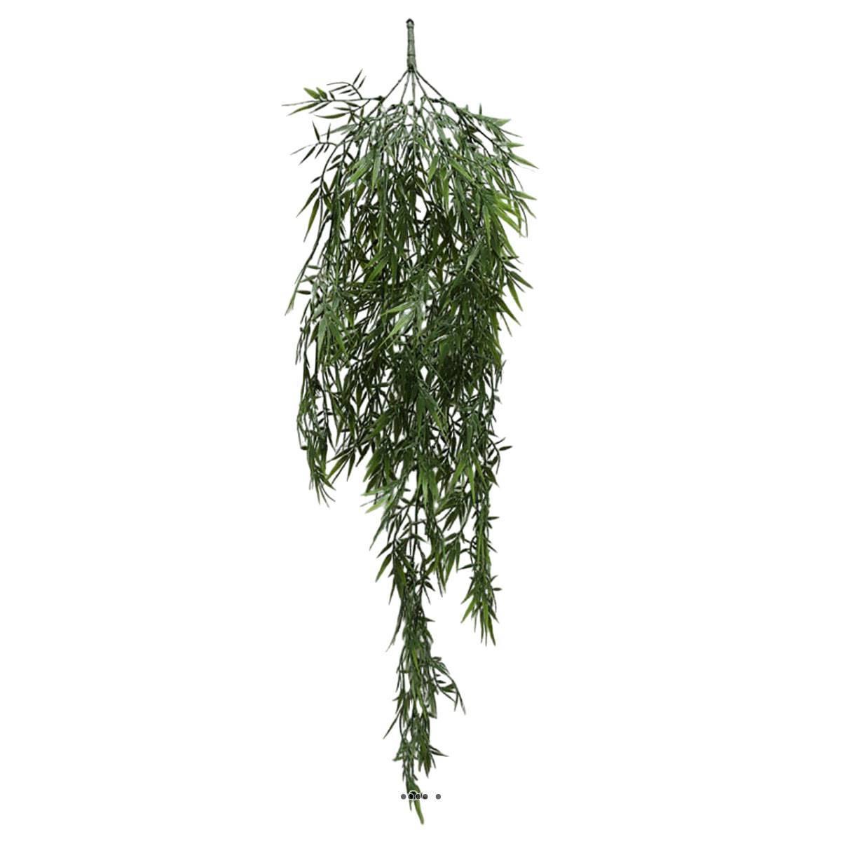 Chute de saule artificiel L 102 cm en plastique vert - Image 2