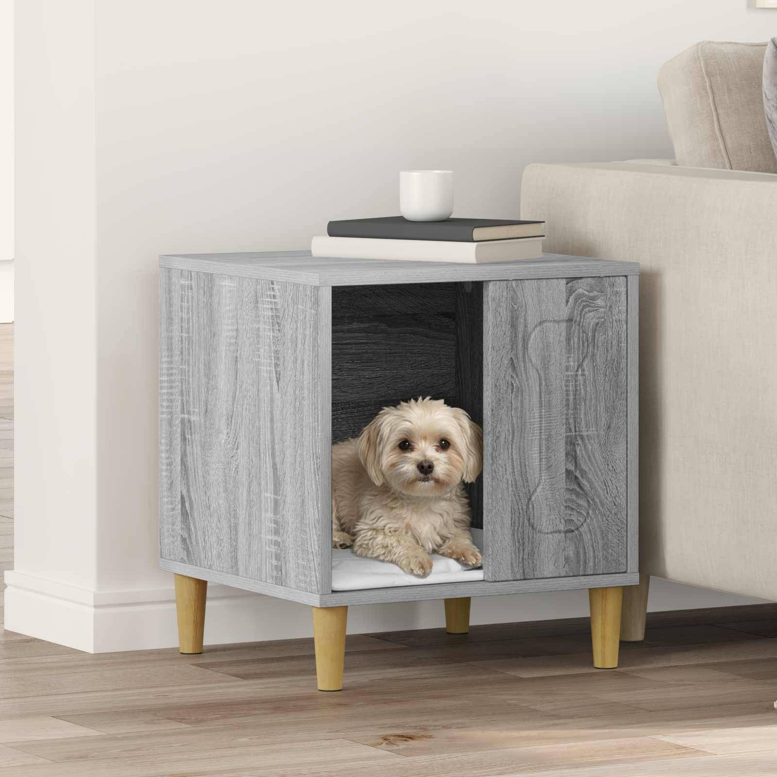 ComfortXL - Niche Chien Salon Bois Ingénierie Tendance Moderne Gris Sonoma - ComfortXL Outdoor Living - Image 1