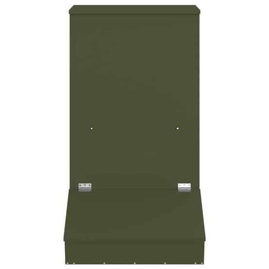 Mangeoire Porcs Métal 20kg Usage Intensif Élevage Vert Olive - ComfortXL Outdoor Living - Image 4