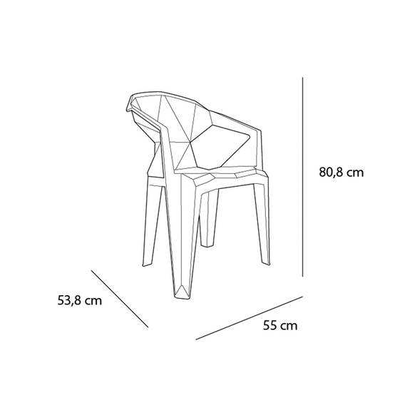 Set 2 fauteuils intérieur, extérieur sable DELTA garbar - Image 2
