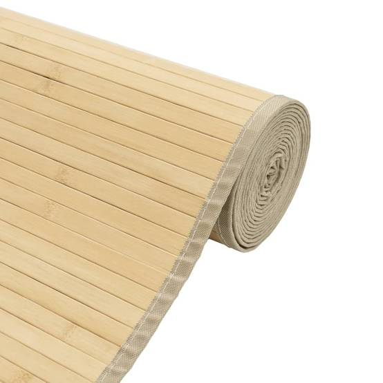 Tapis de Sol en Bambou Clair Très Grande Taille pour Intérieur Lumineux Naturel Clair 100x300 cm – ComfortXL Outdoor Living - Image 4