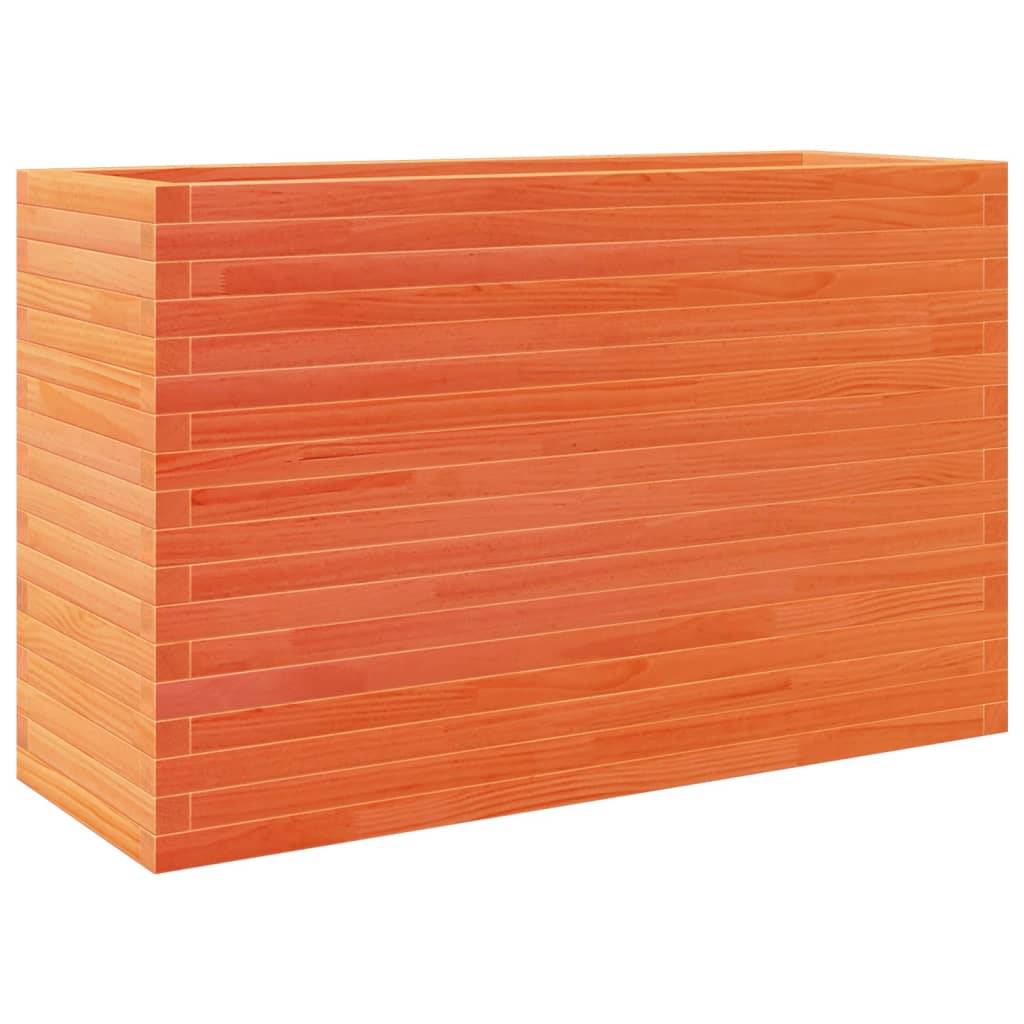 Vidaxl - Jardinière-Pot de fleur-Bac à fleurs cire marron 110x40x68,5 cm bois de pin massif - Image 2