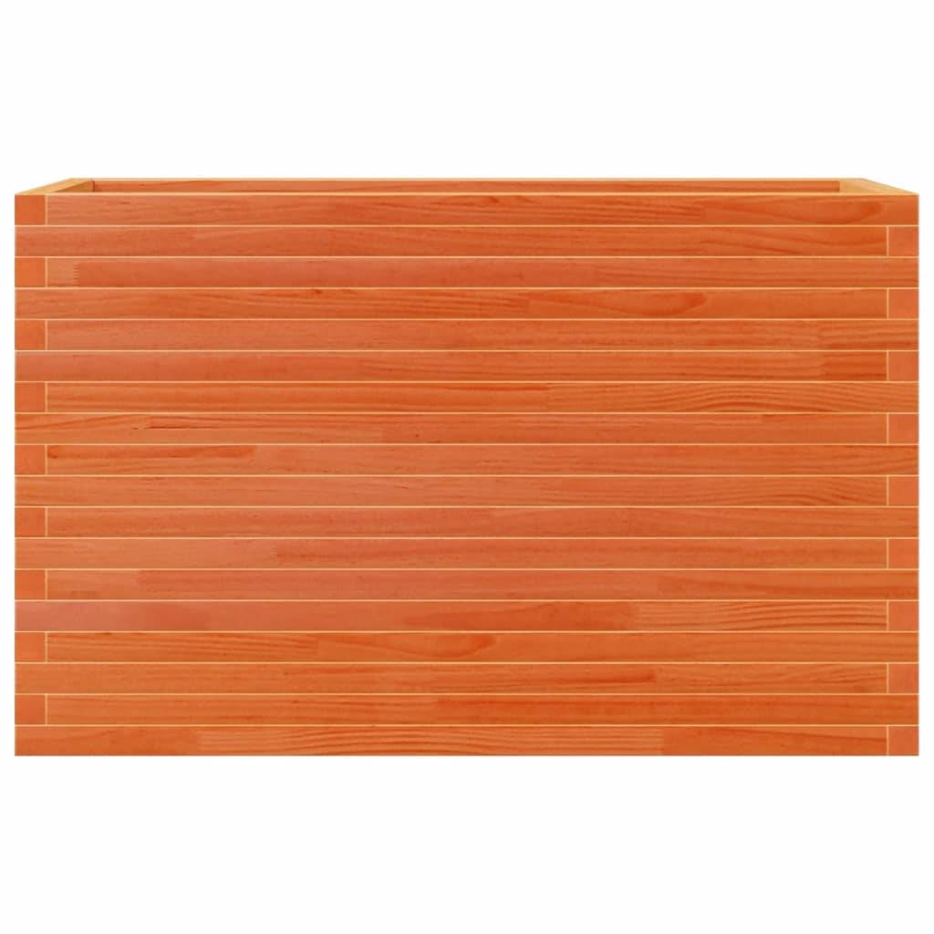 Vidaxl - Jardinière-Pot de fleur-Bac à fleurs cire marron 110x40x68,5 cm bois de pin massif - Image 4