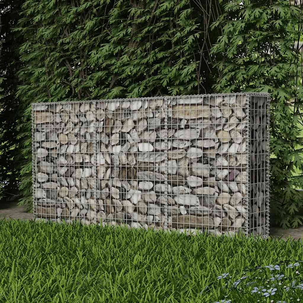 PANGIVO - Panier de gabion Acier galvanisé Argenté 200 x 30 x 100 cm - PANGIVO - Image 5
