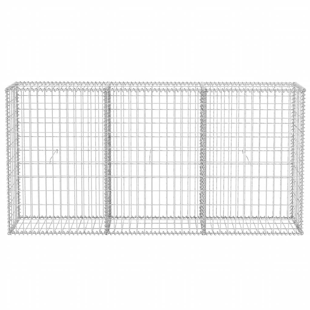 PANGIVO - Panier de gabion Acier galvanisé Argenté 200 x 30 x 100 cm - PANGIVO - Image 4