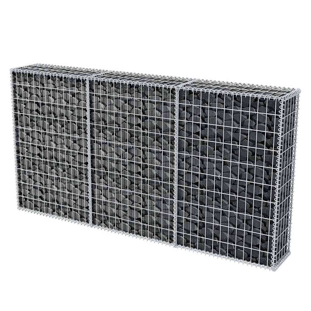 PANGIVO - Panier de gabion Acier galvanisé Argenté 200 x 30 x 100 cm - PANGIVO - Image 6