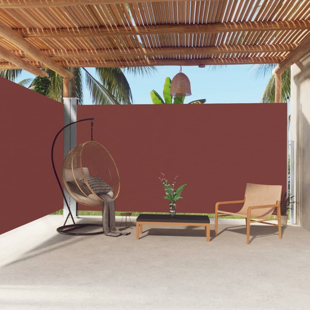 Store Banne - Auvent latéral rétractable Marron 200x600 cm - MEUBLE PRO-JU5056 - Image 2