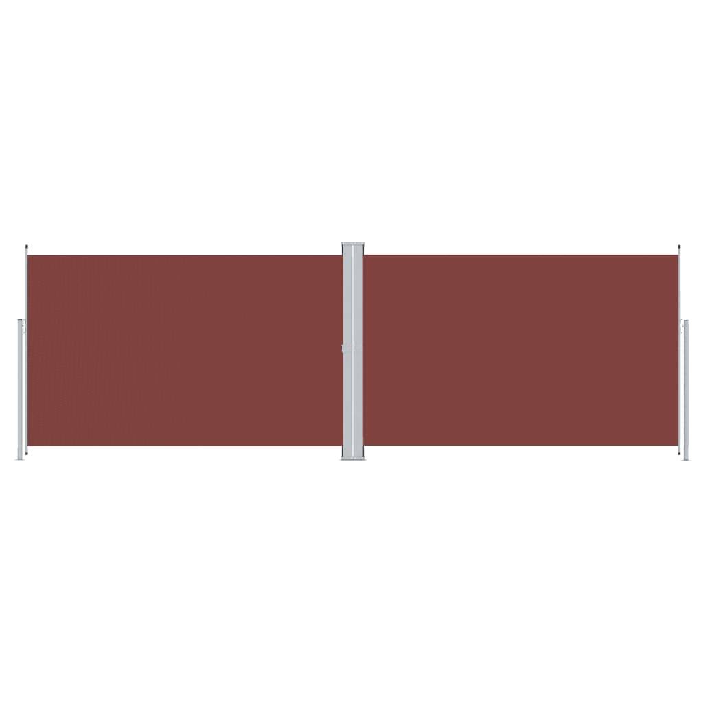 Store Banne - Auvent latéral rétractable Marron 200x600 cm - MEUBLE PRO-JU5056 - Image 1