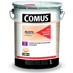 Vernis finition bi-couche polyuréthane mat 10 Polystyl 2065 COMUS - 5 L - 7779
