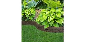 Ribimex - Bordure de jardin galet 120x2x9cm coloris terre - Image 2