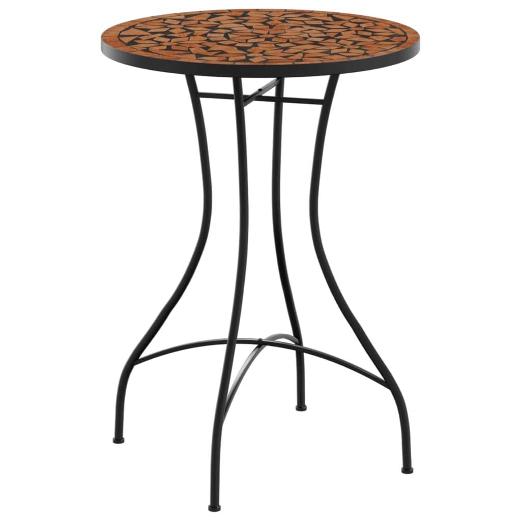 Maison Chic - Table de jardin - Table de bistro mosaïque terre cuite Ø50x70 cm céramique HL916 - Image 1