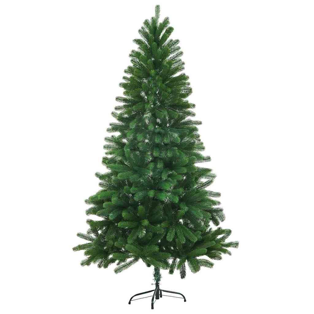 Sapin de Noël | Arbre de Noël avec 150 LED avec support Vert 150 cm PE Maison Chic - Image 7
