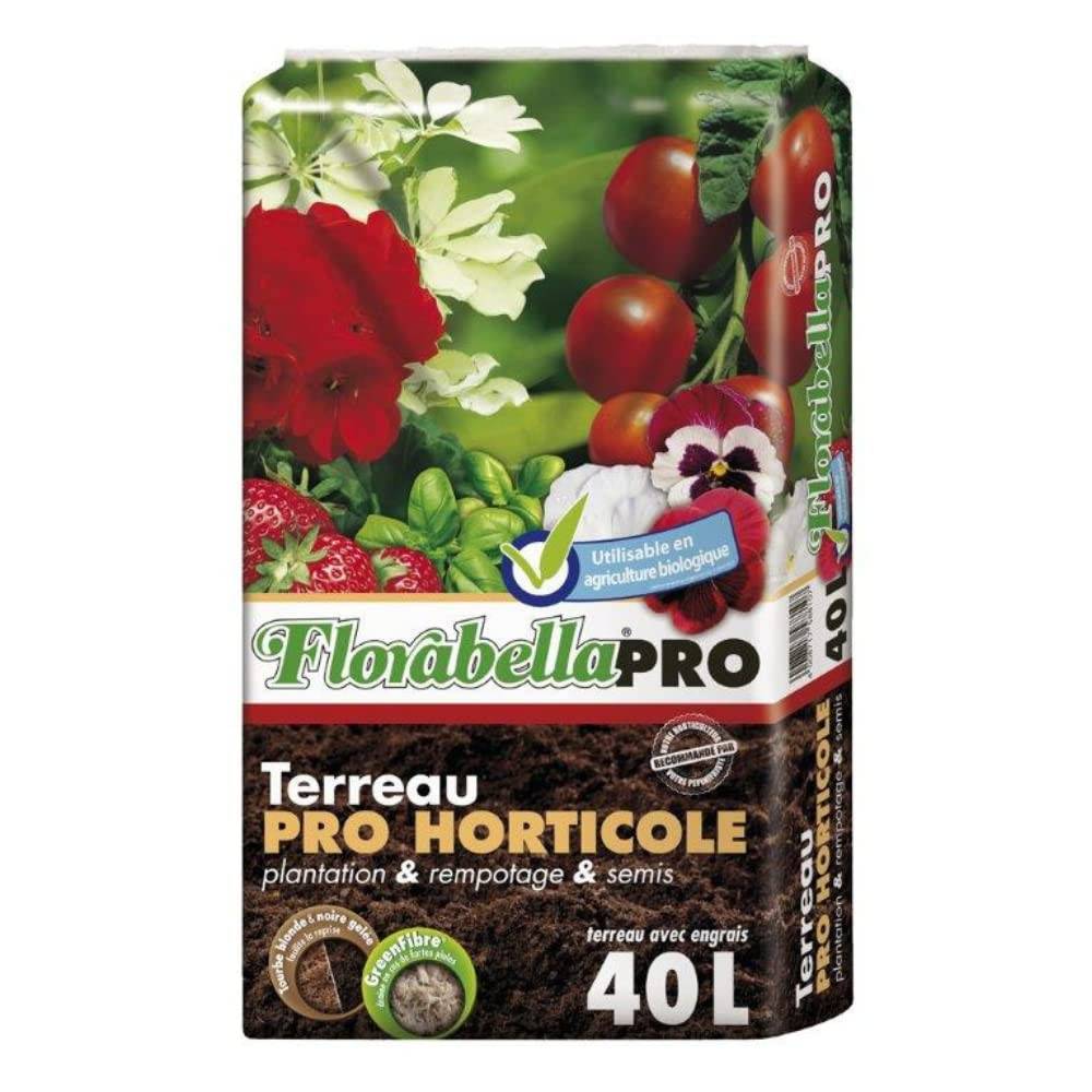 Flonabella PRO - Terreau Horticole 40L - Fibres de Coco