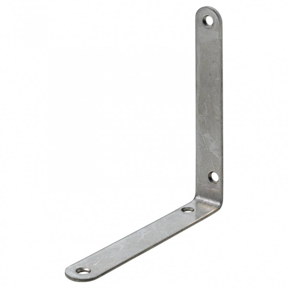 Equerre grise 120x120x18 mm Inox HETTICH
