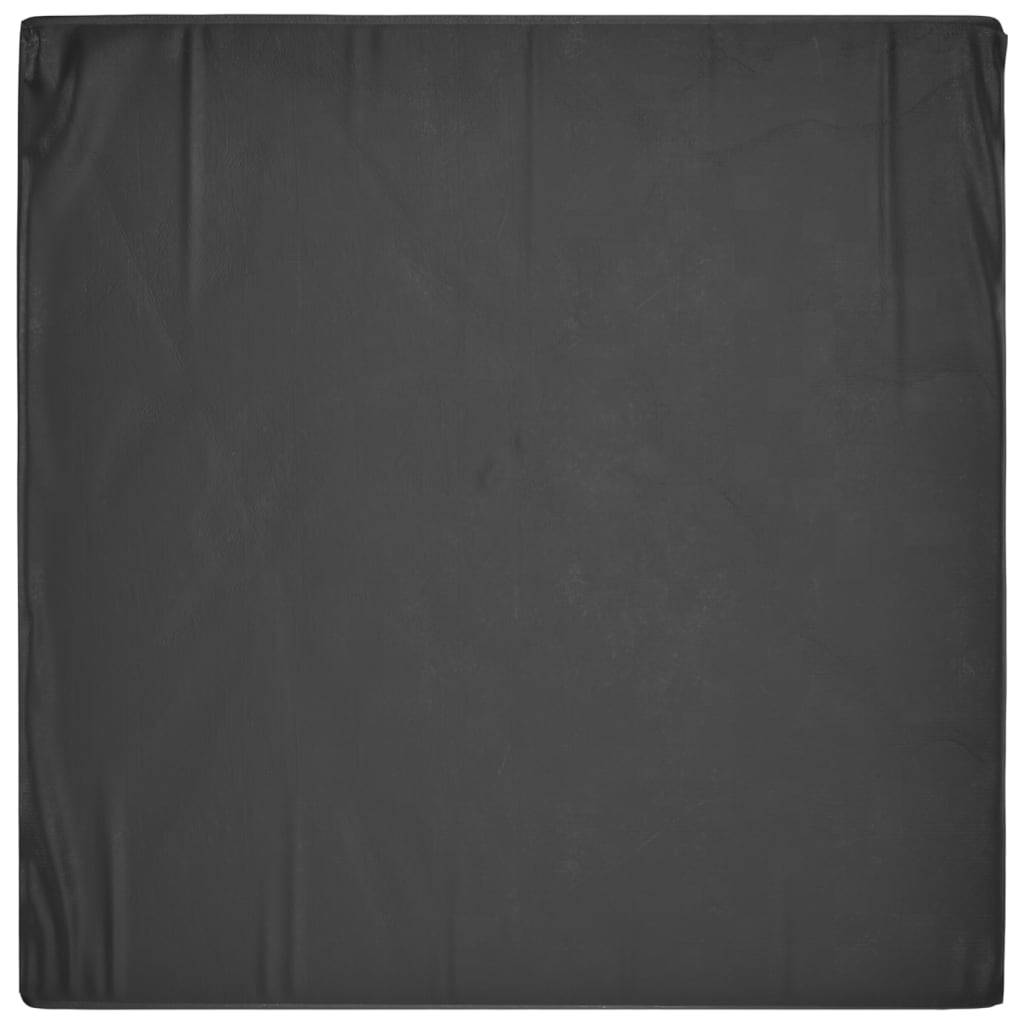 Lot de 2 Housses Carrées PE pour Table de Jardin Protection Imperméable Anti-UV Terrasse Noir 125x125x75 cm – ComfortXL Outdoor Living - Image 6