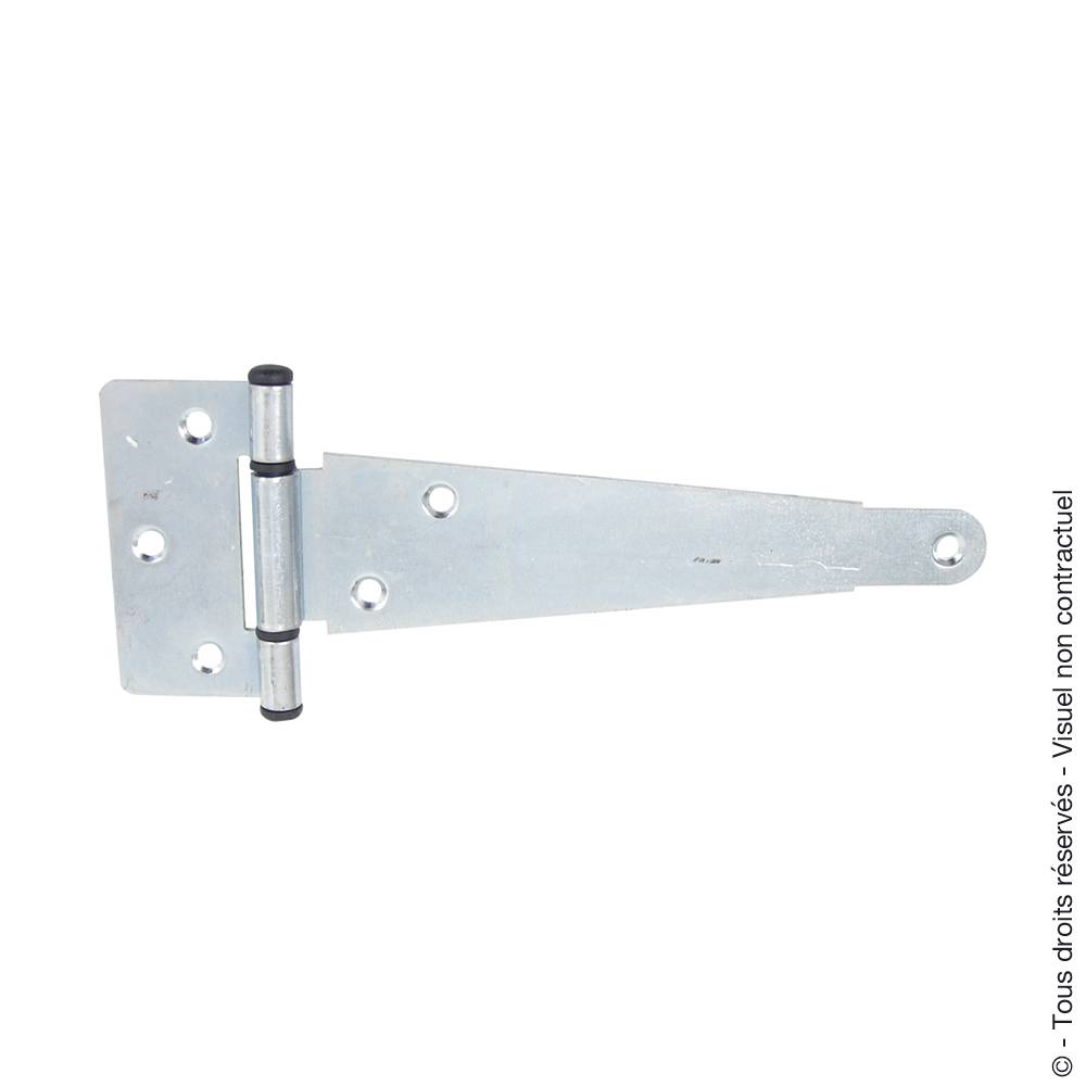 Afbat - PENTURE ANGLAIS L300 AXECOMPOSIT ZINGBLC acier zingué, H.7 x L.34 x P.9.5 mm