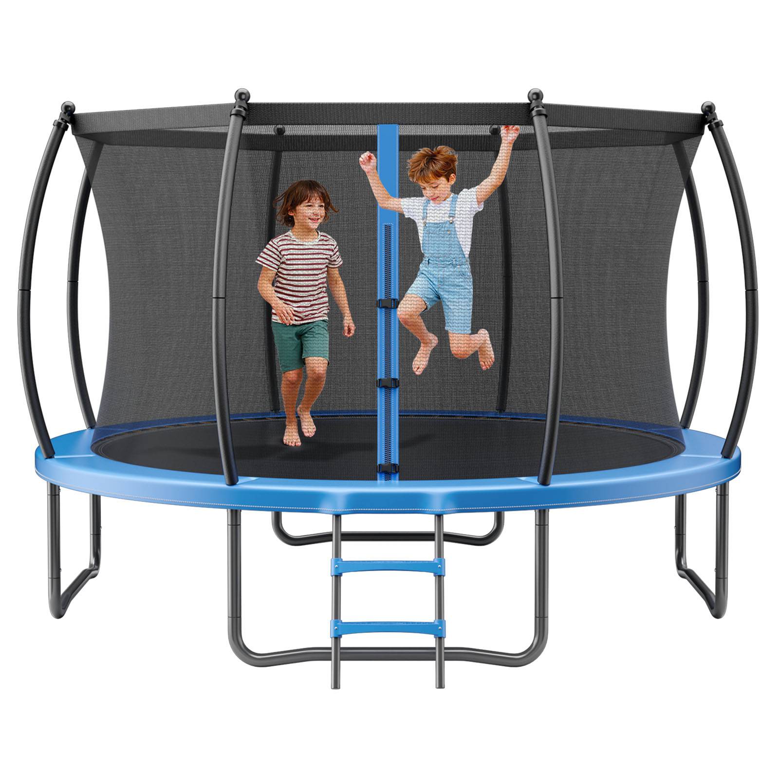 Vevor - Trampoline jardin VEVOR 366 cm - 72 ressorts, filet 360° sécurisé, capacité 181 kg, structure acier anti-corrosion. - Image 1