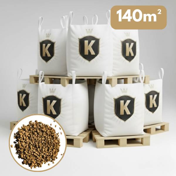 Gravier jaune concassé 6/10 mm – Pack 7 Big Bag +/- 1,5T – 140 m² - Image 1