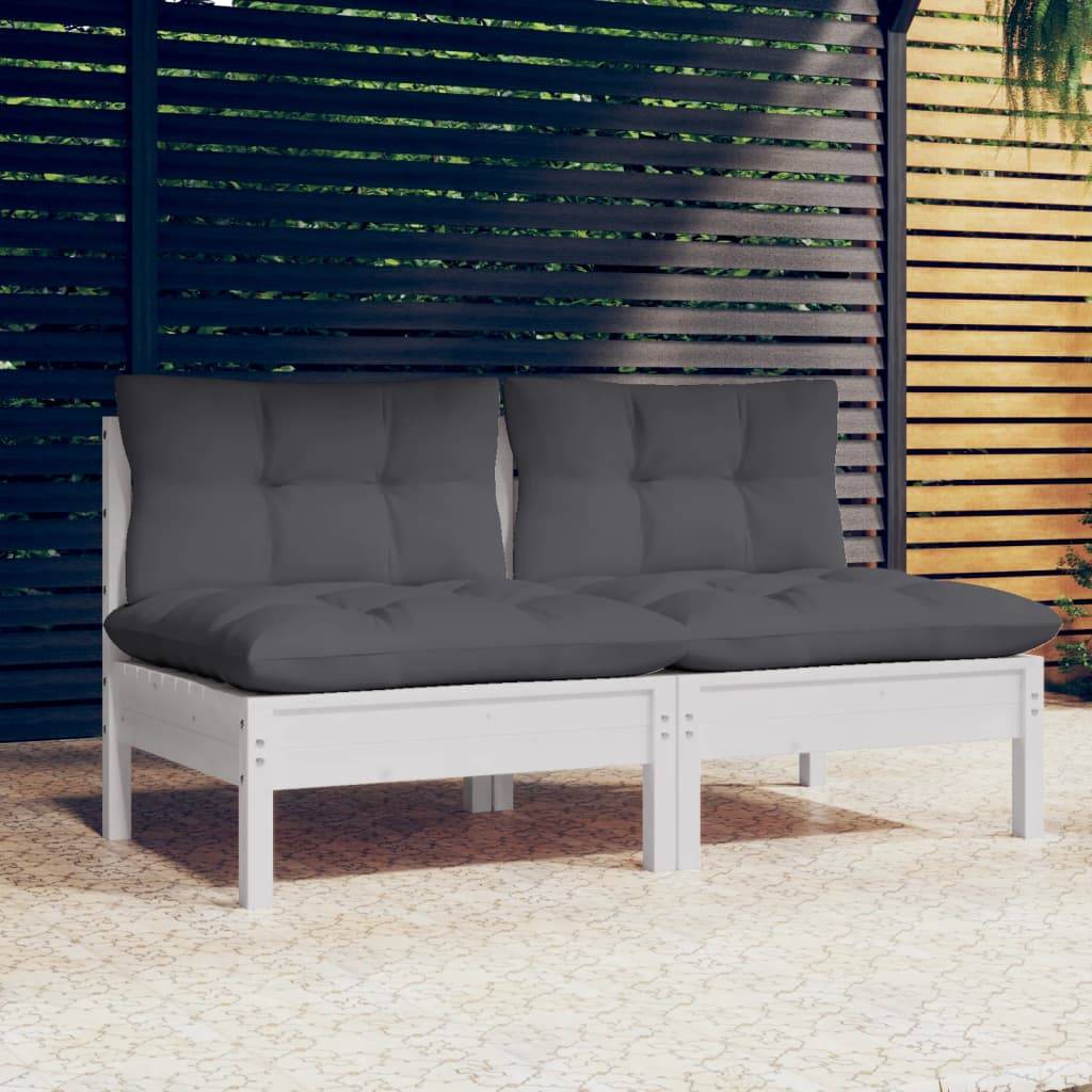 Prolenta Premium - Banc de jardin Blanc 64 X 64 cm - Prolenta Premium - Image 1