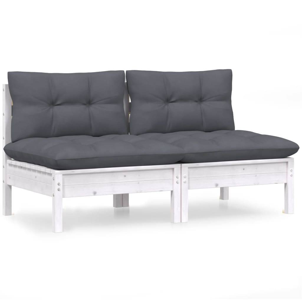 Prolenta Premium - Banc de jardin Blanc 64 X 64 cm - Prolenta Premium - Image 2