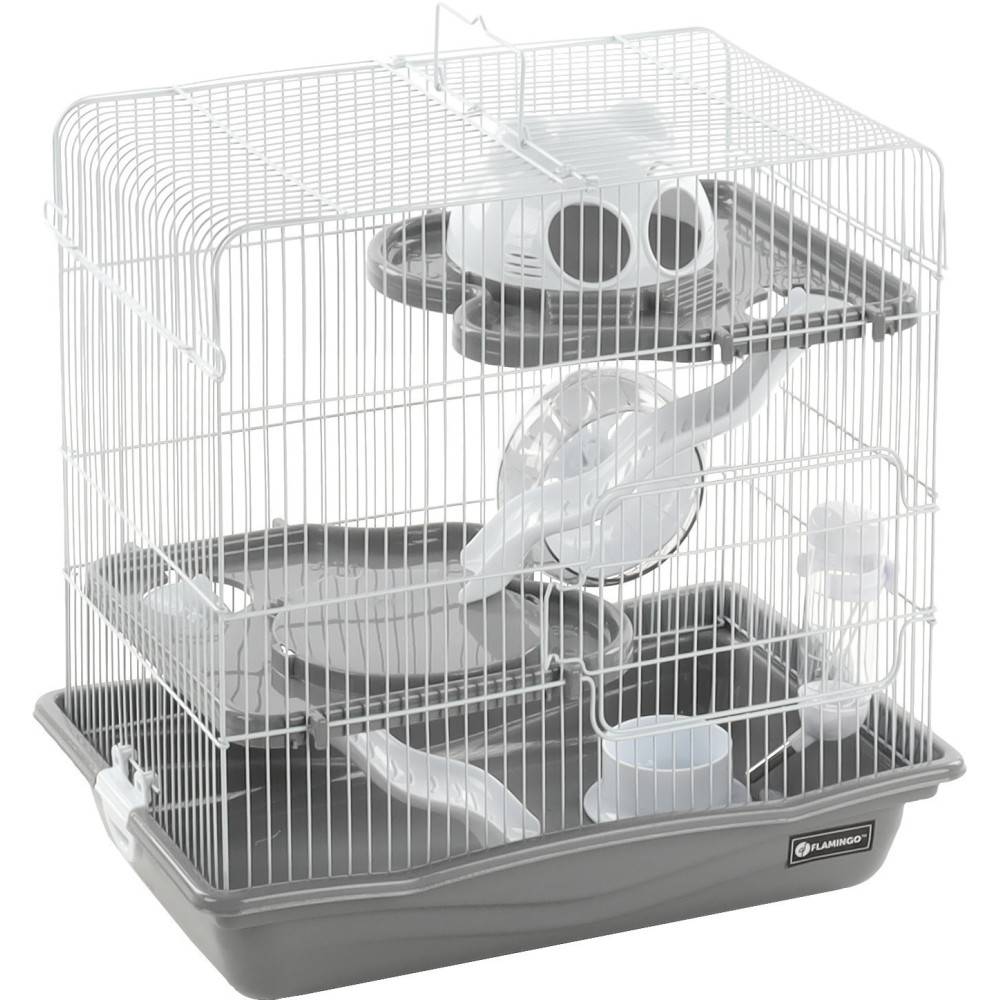 Flamingo - Cage pour Hamster Binky grise 45 x 30 x 44.5 cm - Image 1