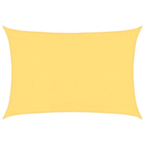 Voile d'ombrage PEHD beige 3,5 x 4,5 m - PANGIVO - Image 1