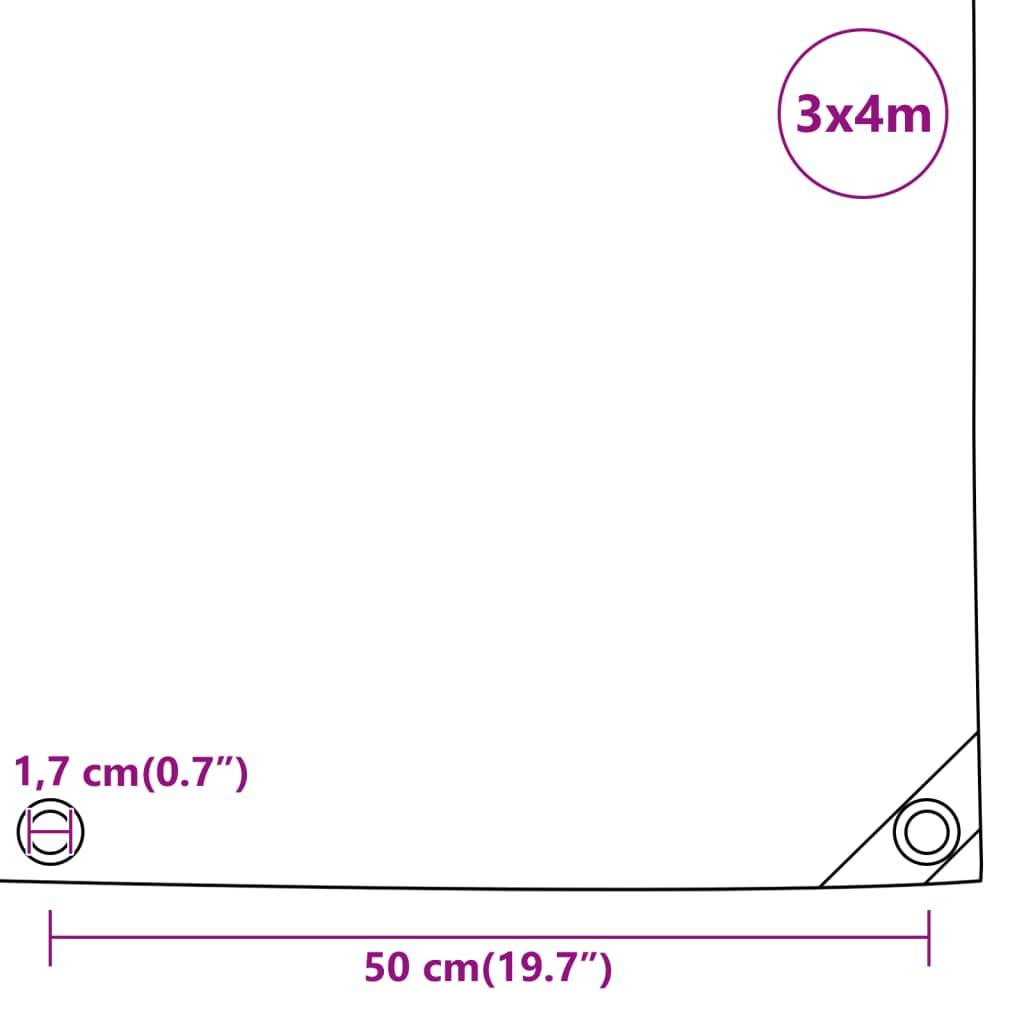 ComfortXL - Bâche Robuste Multi-Usages PVC 650g/m² Anti-UV pour Abri Temporaire de Jardin Anthracite 3x4 m – ComfortXL Outdoor Living - Image 10