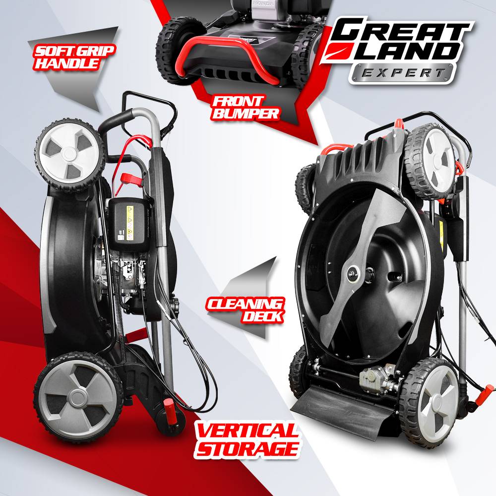 Greatland - Tondeuse thermique tractée 202CC avec moteur Honda, mulching, éjection latérale et vitesse variable. - Image 3