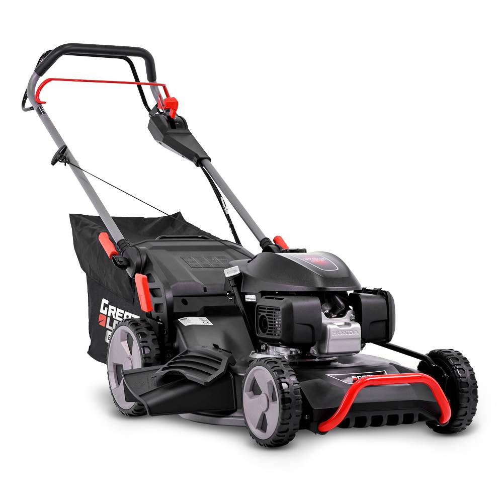 Greatland - Tondeuse thermique tractée 202CC avec moteur Honda, mulching, éjection latérale et vitesse variable. - Image 1