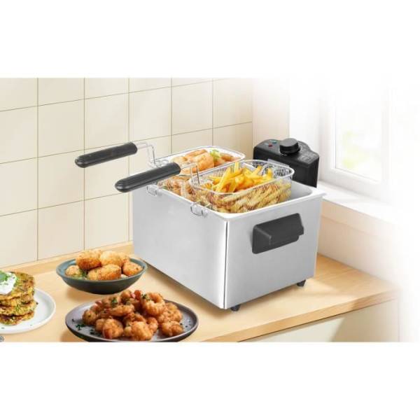 Friteuse Electrique  ARTHUR MARTIN - AMPFH50 - Capacité 5L - 3 paniers - Jusqu'a 190°C - 2000W - Image 5