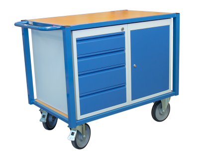 Servante d'atelier équipée 1 bloc porte et 1 bloc tiroirs 500 kg - FIMM - 880002991 - Image 1