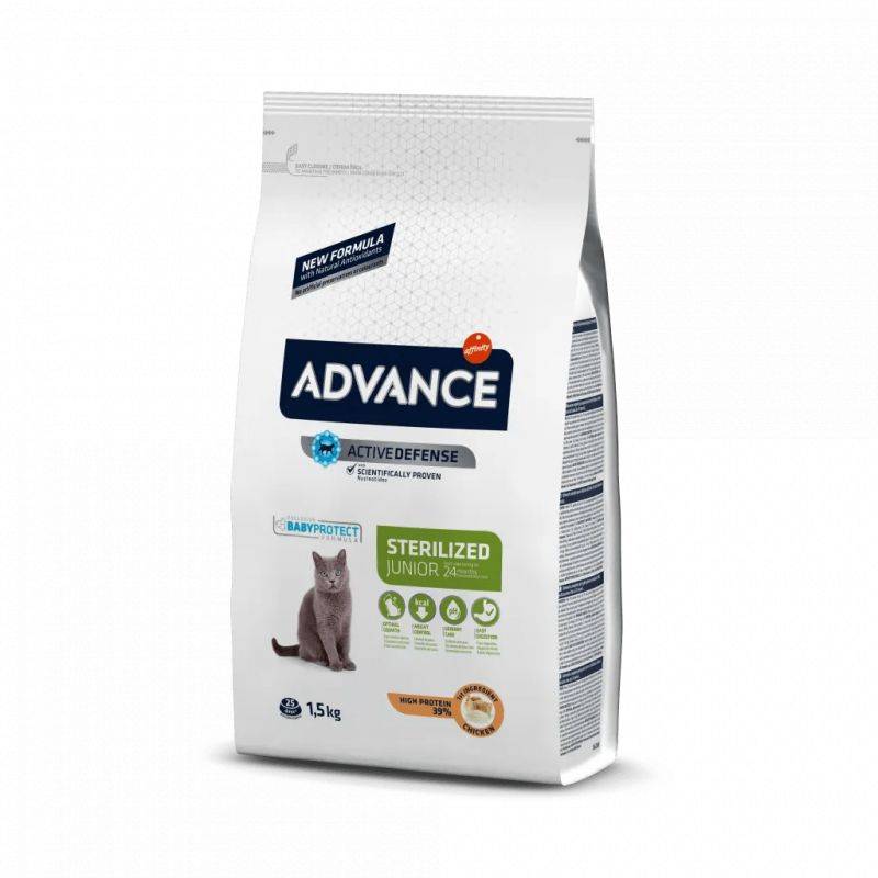 CROQUETTES CHAT JUNIOR STERILIZED  - ADVANCE 1,5 kg - Image 1