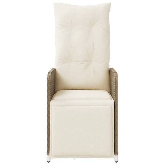 Chaise bois composite 2 places rotin beige 54,5 x 58,5 x 92 cm - Prolenta premium p3162.1 - Image 4