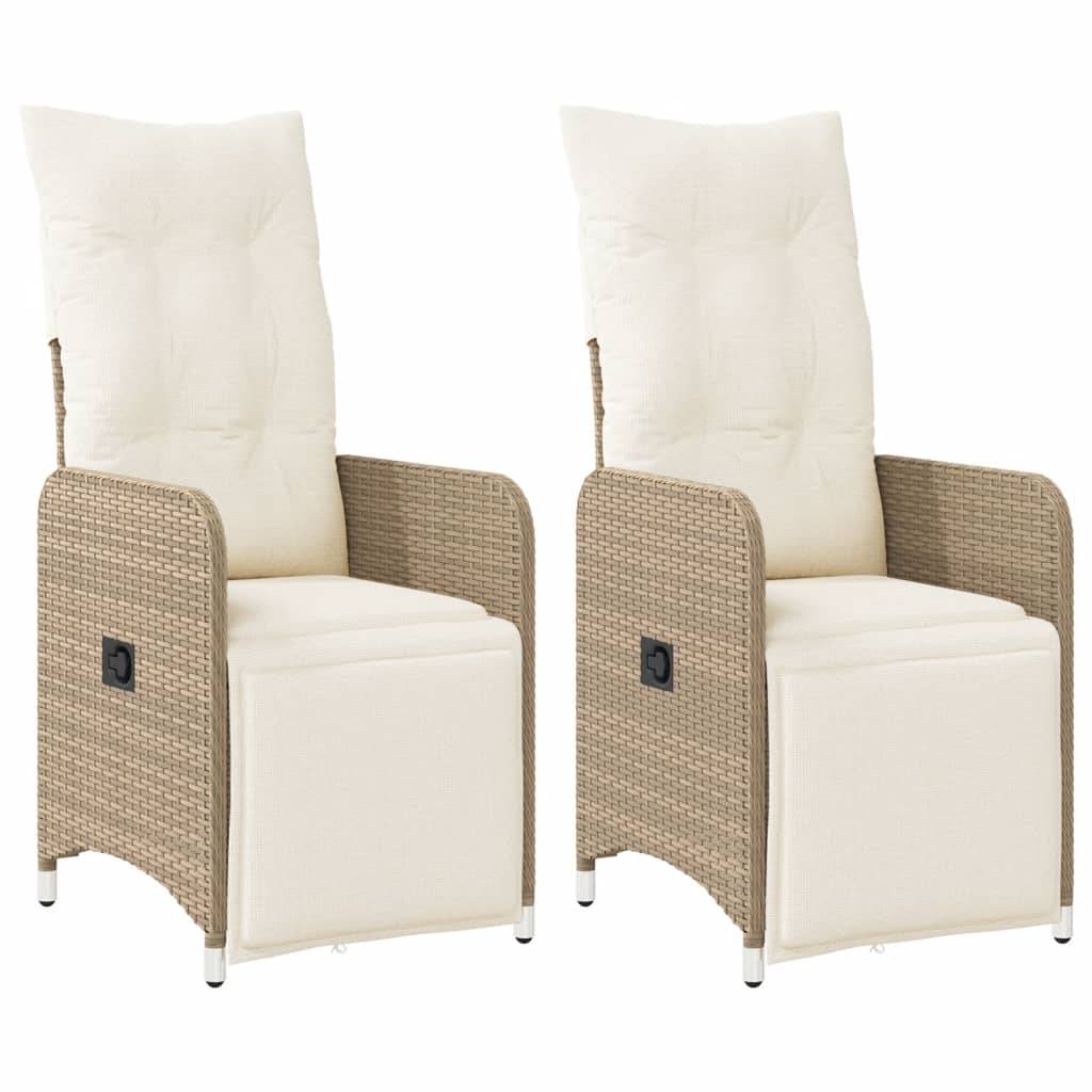 Chaise bois composite 2 places rotin beige  54,5 x 58,5 x 92 cm  - Prolenta premium  p3162.1 - Image 1