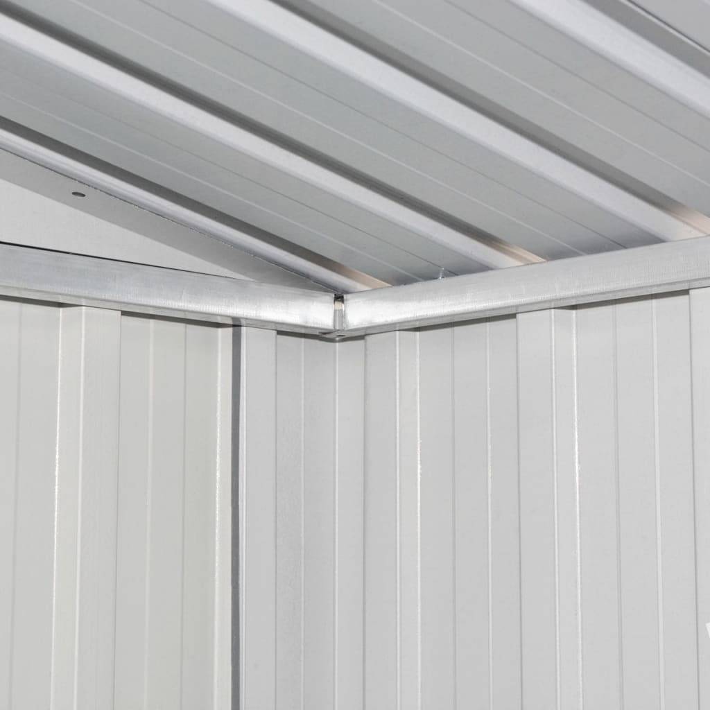 Abri de jardin 2.69m² - Cabane de jardin - Abri de stockage pour jardin Marron 204x132x186 cm Acier MAISON CHIC - Image 6