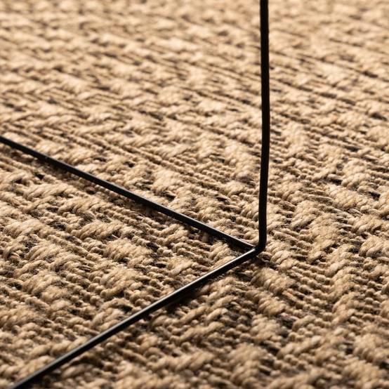 Tapis Rond Intérieur Extérieur Aspect Jute Résistant UV pour Balcon et Entrée Brun 90 cm – ComfortXL Outdoor Living - Image 4
