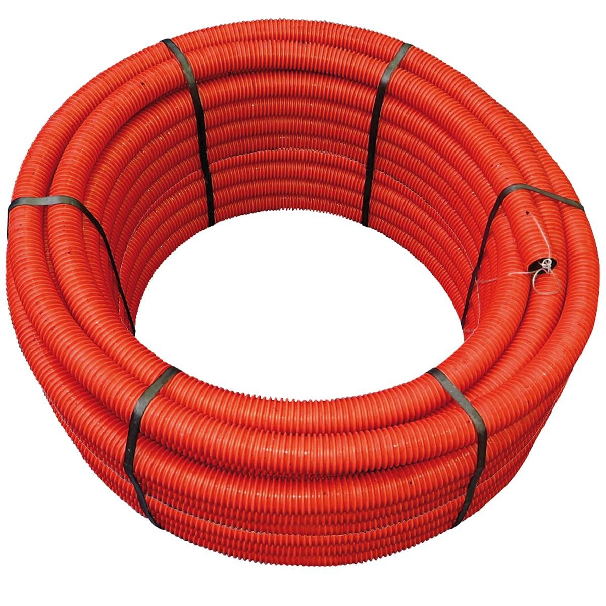 Jardibric - Gaine annelées Jardibric PE Polyéthylène Rouge Pour Electricité Ø 90 mm x 25 mètres - Image 1