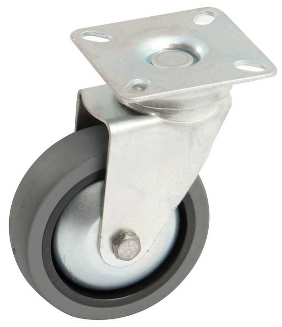 Roulette fixe AVL - Roue caoutchouc Ø 50 - Charge 30 kg - 518859AS - Image 2