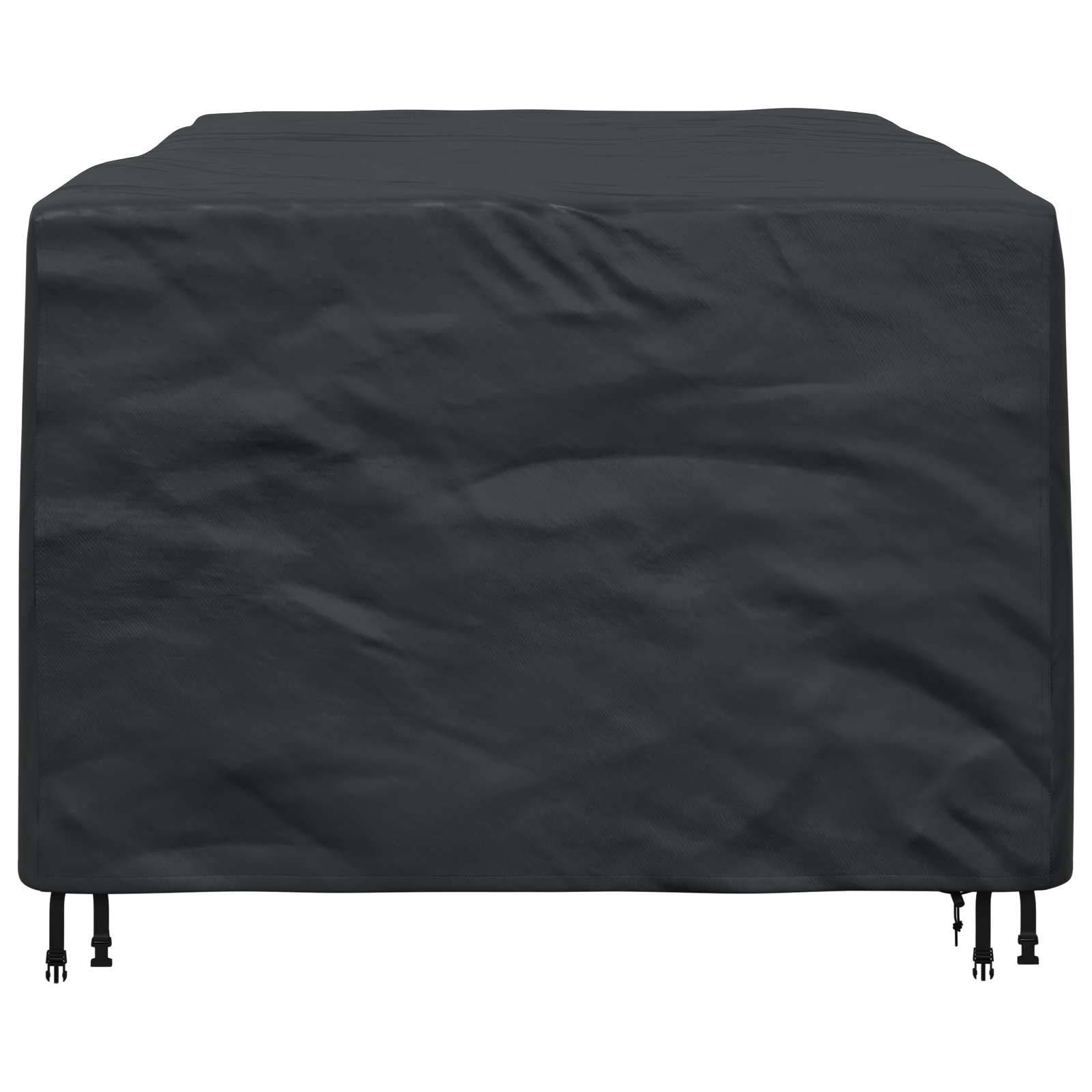 Housse de mobilier tissu 420D noir 143 x 225 x 90 cm - PANGIVO - Image 5