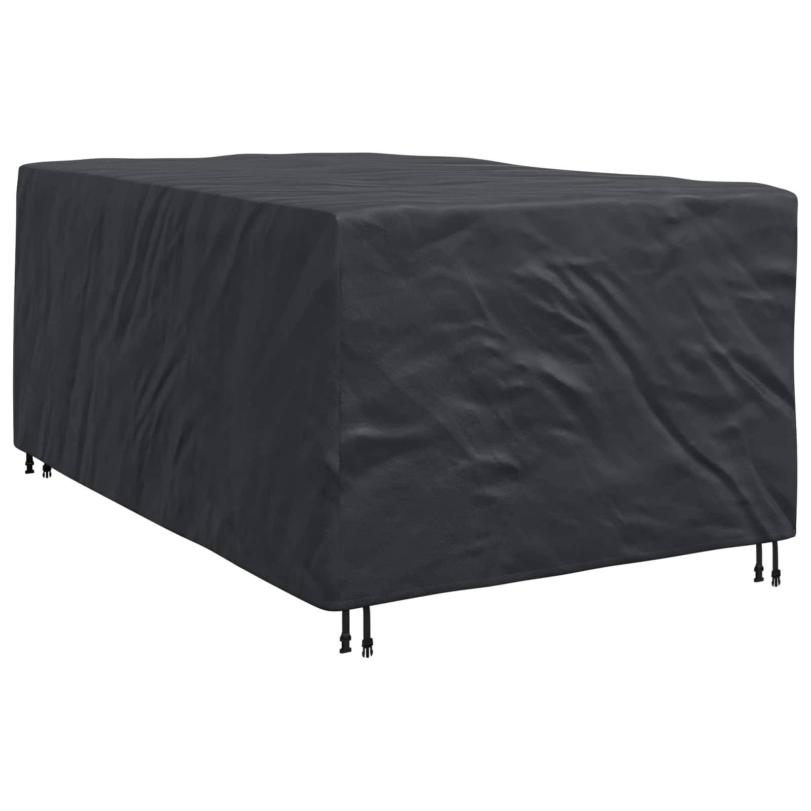 Housse de mobilier tissu 420D noir 143 x 225 x 90 cm - PANGIVO - Image 6
