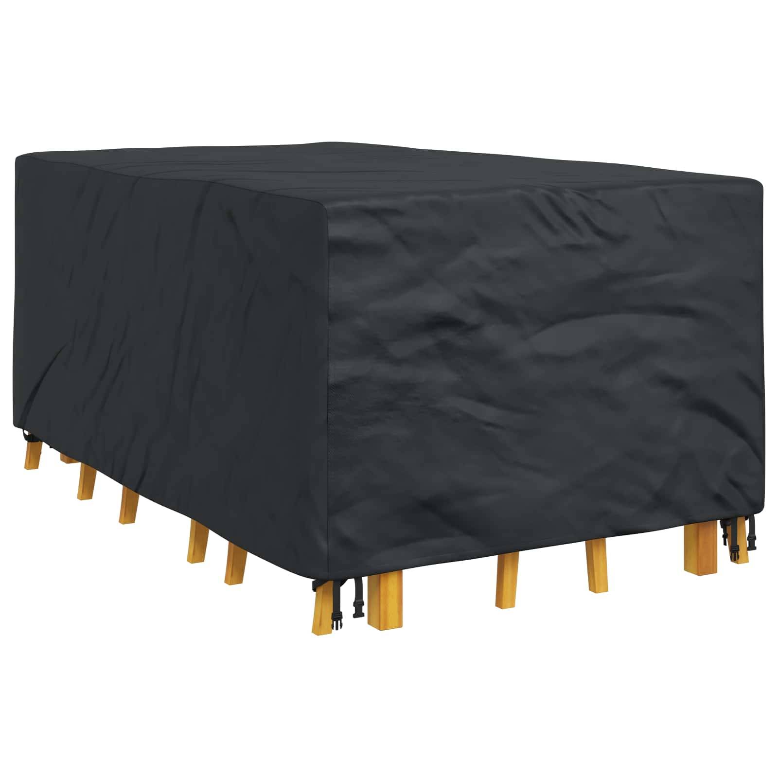 Housse de mobilier tissu 420D noir 143 x 225 x 90 cm - PANGIVO - Image 3
